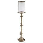Large Nickel Candle Holder | Kensington Townhouse