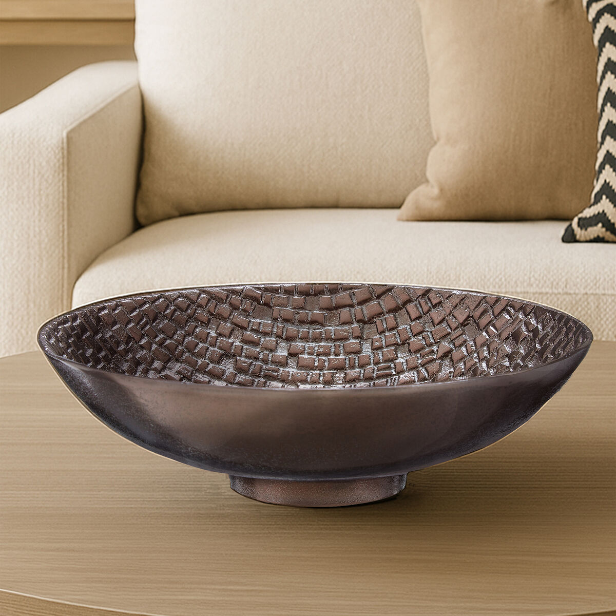 Ayra Pewter Decorative Bowl | Arya