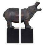 Set of 2 Hippo Bookends | Boho