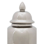 Large Ceramic Silver Jar | Kensington Townhouse