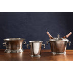 Antique Silver Wine Cooler | Rustic