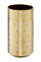 Large Gold and Cream Ceramic Vase | Hexa