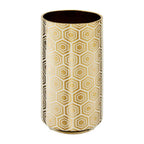 Large Gold and Cream Ceramic Vase | Hexa