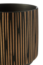 Small Black and Cream Finish Planter | Kiso