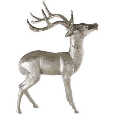 Large Nickel Finish Floor Standing | Stag