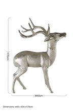 Large Nickel Finish Floor Standing | Stag