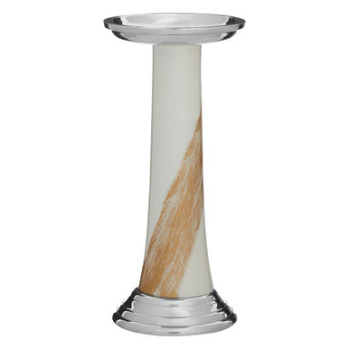 White And Gold Candle Holder | Alma