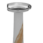 White And Gold Candle Holder | Alma