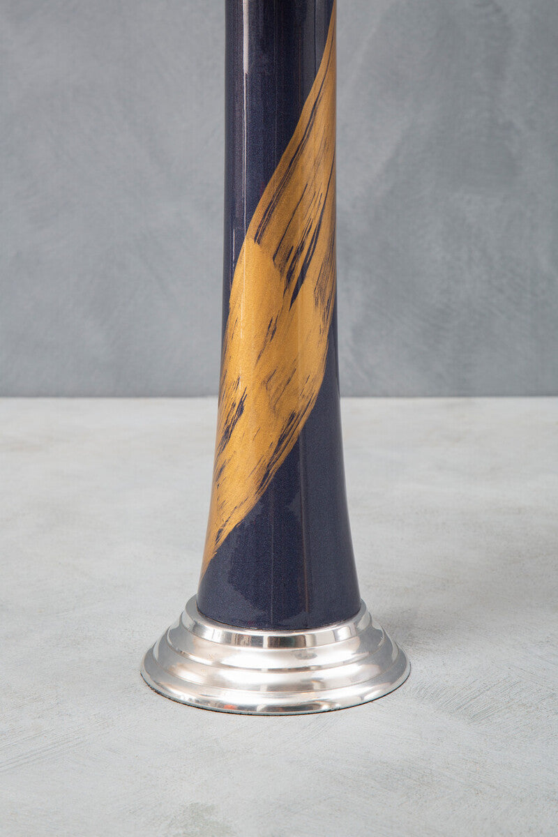 Blue And Gold Candle Holder | Alma