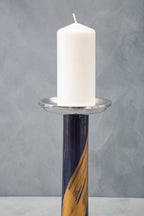 Blue And Gold Candle Holder | Alma