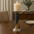 Blue And Gold Candle Holder | Alma