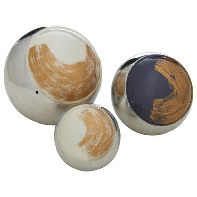 Set Of 3 Deco Brushstroke Balls | Alma