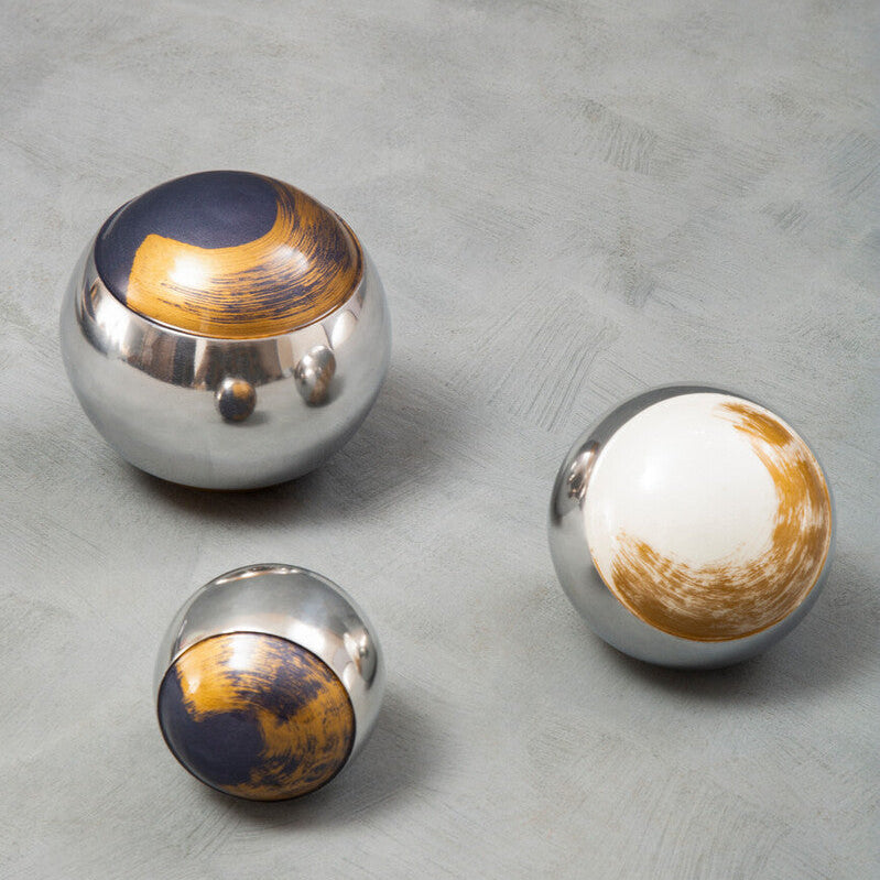 Set Of 3 Deco Brushstroke Balls | Alma
