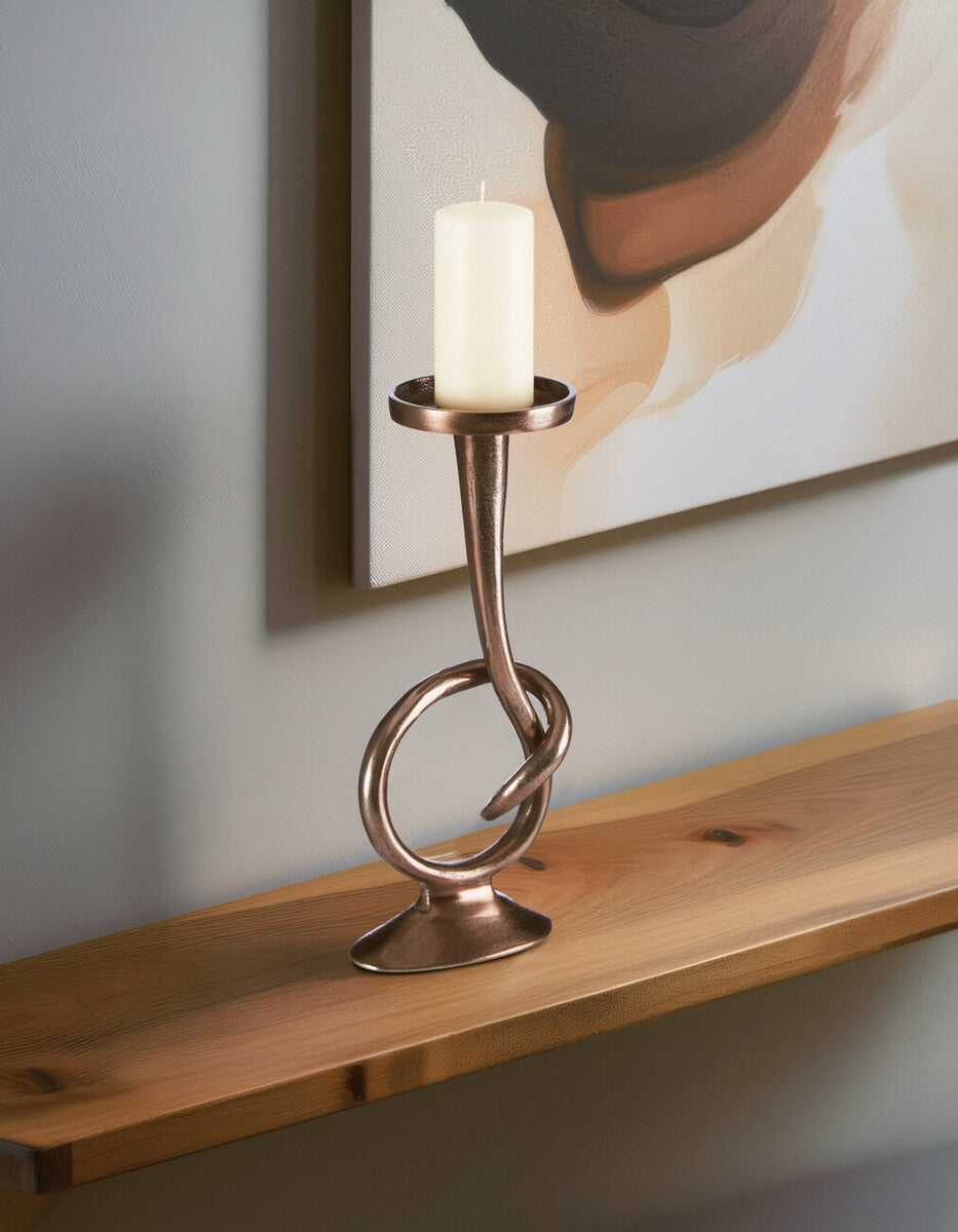 Twist Bronze Candle Holder | Kensington Townhouse