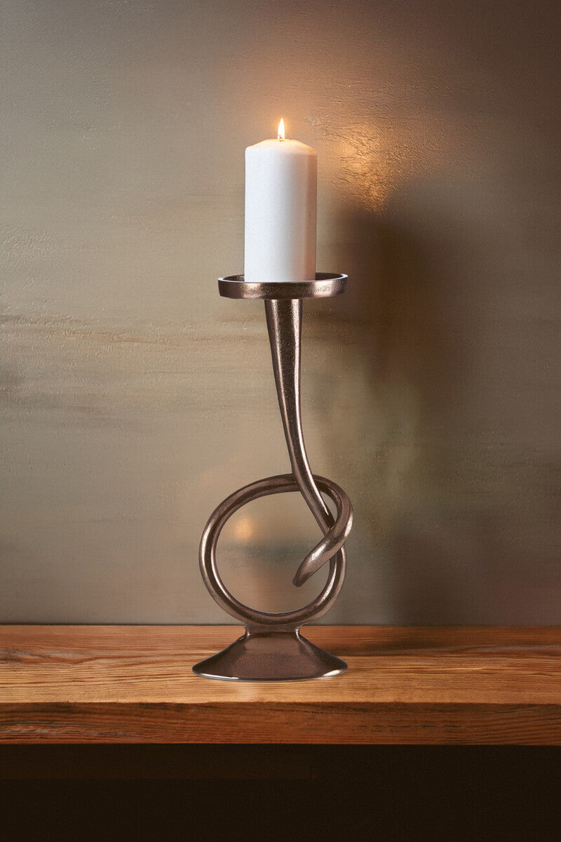 Twist Bronze Candle Holder | Kensington Townhouse