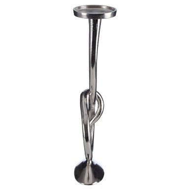 Twist Nickel Candle Holder | Kensington Townhouse