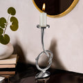 Twist Nickel Candle Holder | Kensington Townhouse