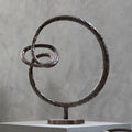 Nexus Round Rough Bronze Sculpture