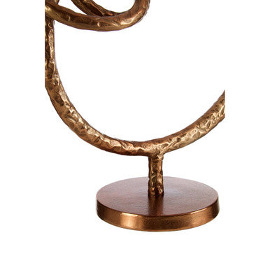 Nexus Round Rough Bronze Sculpture