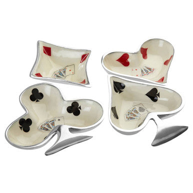 Set of 4 Playing Cards Design Bowls | Churchill