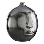 Large Silver Face Round Vase | Viso