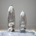Large Silver Face Tall Vase | Viso
