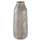 Large Grey and Gold Ceramic Vase | Orvena