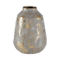Medium Grey and Gold Ceramic Vase | Orvena