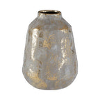 Medium Grey and Gold Ceramic Vase | Orvena