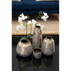 Small Grey and Gold Ceramic Vase | Orvena
