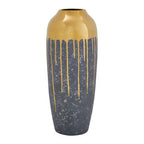 Grey and Gold Large Vase | Cyrus