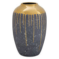 Grey and Gold Small Vase | Cyrus