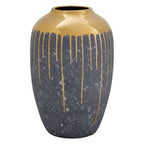 Grey and Gold Small Vase | Cyrus