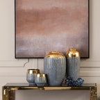 Grey and Gold Small Vase | Cyrus