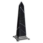 Large Black Marble Design Obelisk Sculpture | Renata