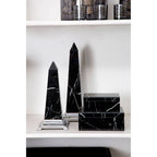 Large Black Marble Design Obelisk Sculpture | Renata