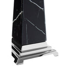 Large Black Marble Design Obelisk Sculpture | Renata