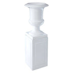 White Planter with Pillar | Josten