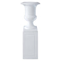 White Planter with Pillar | Josten