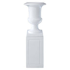 White Planter with Pillar | Josten