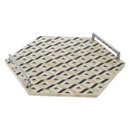 Ivory and Black Hexagon Tray | Harlo