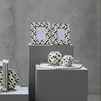 Ivory and Black Hexagon Tray | Harlo