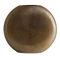 Large Gold Finish Round Vase | Estrella