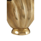 Large Gold Finish Fluted Vase | Estrella