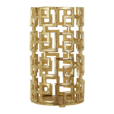 Small Gold Finish Candle Holder | Delphi