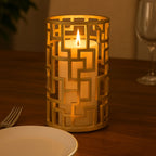 Small Gold Finish Candle Holder | Delphi