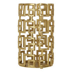 Large Gold Hurricane Candle Holder | Delphi