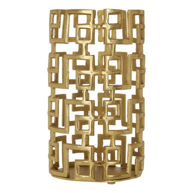 Large Gold Hurricane Candle Holder | Delphi