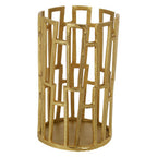 Small Candle Holder in Gold Finish | Delphi