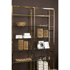 Small Candle Holder in Gold Finish | Delphi